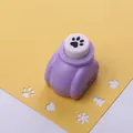 Purple manual paper puncher for DIY scrapbooking featuring a cute dog paw pattern - Cartoon Series: Paw Print