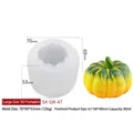 Stampo in silicone a zucca 3D per candele fai da te e cioccolato di grandi dimensioni - Zucca 3D Grande SW-47