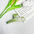 11cm marble pattern hair claw clip in elegant green and white ink style finish - Triangle 11.5cm-Mixed Blue Purple