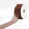 Brown floral lace ribbon roll for wedding gift wrapping and DIY floral decoration - S101