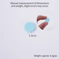 Light blue 1.4cm miniature resin cookie bead for DIY crafts and clay accessories - 1.4cm / Blue