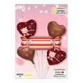 5-piece rose gold heart balloon set with Te Amo bear design for romantic decoration - Sweet Stripe 5PCS Set