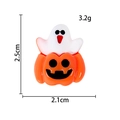Halloween ghost pumpkin resin charm for DIY jewelry and crafts, 2.5cm height, 3.2g weight - Ghost Pumpkin