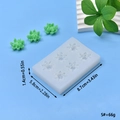 6-Loch Lotus Silikonform für handgemachte Seife, Harzhandwerk und DIY Backen von Kuchen - Größe S (8.7x5.8x1.4cm)