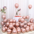 Rose gold thick metallic latex balloons for wedding and birthday party decorations - 10 Inch 1.8g Metallic Rose Gold 50Pcs