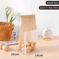 Small kraft paper toast bag with window, 14x10x28cm, fits 5-7 slices of bread - Small (14*28+10cm) / Yellow