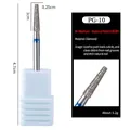 Diamond nail drill bit PG-10 for Russian manicure cuticle removal with blue ring - PG-10 Medium-Nail Etching