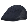Béret bleu marine avec mesh respirant et broderie BUSTLING pour un style décontracté - Réglable (54-62cm) / Style Mesh Respirant / Bleu foncé