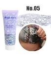 Gel pailleté holographique bleu-violet Magic Casa No.05 pour visage corps cheveux - 5# Argent