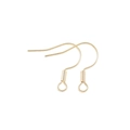 Detalle de ganchos para pendientes chapados en oro de 18K para bisutería artesanal - Tipo estándar / Oro de 14K