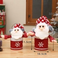 Cute Santa velvet candy jar gift boxes in two sizes for Christmas decoration - Large / Santa Claus