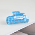 Grande pince à cheveux en acétate bleu, design élégant en acrylique pour queues de cheval. - Pince Acétate 124