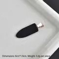 Minimalist matte black duckbill hair clip with rose gold metal, size 6cm x 1.9cm - 6# Black 6cm Painted No-Trace Clip