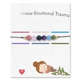Braided healing crystal bead bracelet with 7 colored stones on emotional trauma card - FK1068/Emotional Trauma Healing