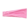 Soft pink elastic yoga headband for women, stylish sweat-wicking sports hair band - Light Pink