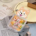 Transparent 7.5cm shiba inu press-on nail storage box with cute decorative card - 7.5cm Box + Puppy Card