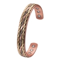 Pulsera magnética de cobre ajustable con diseño trenzado para el bienestar - Trenzado Tricolor Magnético