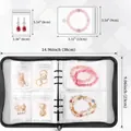 Portable jewelry storage organizer with 70 anti-oxidation bags in two different sizes - All Black Set (With 50x3-inch + 20x5-inch Bags)