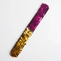 Kids sequin slap bracelet in reversible fuchsia and gold finish for Christmas gifts - Rose Red-Gold