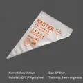 Thickened HDPE disposable piping bag for cream and baking, size medium 20x30cm - Bag / M / Yellow