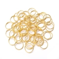 Goldene zweilagige Biegeringe aus Metall für DIY-Schmuck und Verbinder Bastelbedarf - Gold