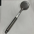 Spazzola da cucina in acciaio inossidabile con lungo manico e testa tonda seghettata - Solo Manico Lungo