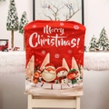 Coprisedia natalizio rosso con stampa festiva e simpatici personaggi dei cartoni - Stile Quattro Bambole (H-YT42)