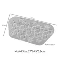 Moule silicone dessous de verre nid d'abeille avec motifs d'abeilles, outil résine 27x14.5cm - Moule à dessous de verre nid d'abeille n° 2