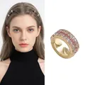5# White And Pink Hair Clip # Approx. 1.5cm