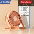5-inch orange USB desktop fan with adjustable head for quiet personal air circulation - 5-inch Macaron Pink