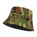 Cappello da pescatore mimetico militare con cordoncino sportivo nero regolabile - Colore 20 (Mimetico Giungla)