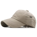 Khaki cotton baseball cap featuring Style metal logo and Fashion Sports embroidery detail - Adjustable / Beige