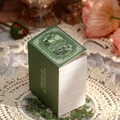 Libro de papel decorativo de mariposa vintage con tapa verde oscuro para scrapbooking - Sueño de Mariposas