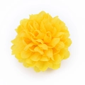 Artificial yellow hydrangea pompon flower head for DIY wedding and craft decorations - Yellow