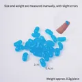Miniature blue translucent resin jelly bean model for DIY dollhouse dessert decoration - 1cm Small Blue Jelly Bean