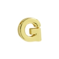 Classic 18k gold plated letter G alphabet pendant with a polished metallic finish - Letter G