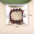 Transparent PVC jewelry storage bag 13x13cm for necklaces and beaded bracelets - 13x13cm/26 Silk Thickness / Clear