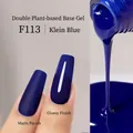 Klein Blue nail polish F113 in matte and glossy finishes with a botanical base - F113 Klein Blue