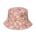 Floral print summer bucket hat with colorful flower patterns for outdoor sun protection - 58cm / Vibrant Pastoral Floral (E)