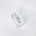 Mirror silver cylindrical flower bucket with FLOWER text, 12x16cm decorative gift box - 12*16cm / Gate of Love (Single)