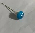 Mini fungo di schiuma blu con puntini bianchi per decorazione di micro paesaggi - Blu