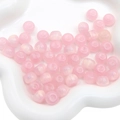 Rosafarbene Harzperlen mit schimmerndem Perlmuttglanz für DIY-Schmuckherstellung - Rosa