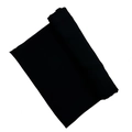 Classic black satin chiffon scarf with pleated texture and soft drape finish - 180*70cm / Black