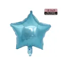 Pearly blue star-shaped foil balloon for wedding and party decoration, 18 inch size - 18-inch Star Pearl Blue