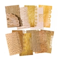 Lace Symphony Series vintage hollowed out lace paper notepad with 20 pieces in warm tones - Dreamy Lace