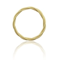 Bracciale intrecciato dorato glitterato con design a corda ritorta e finitura opaca - Anello twist oro opaco (30138)