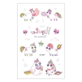 Waterproof unicorn cartoon temporary tattoo sticker for kids with colorful unicorn motifs - EC-667 (Unicorn)