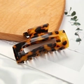 Elegant tortoise shell pattern acetate hair claw clip with glossy finish for thick hair - Tortoise