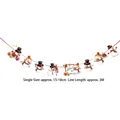 Detail of Christmas snowman banner with Merry Christmas frame and 3M red string - Z3-Cartoon Snowman