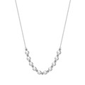 Elegant S925 sterling silver necklace featuring natural freshwater pearls and silver beads - Silver Pearl & Ball Chain(GPN23-P)